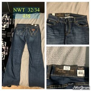 Wrangler Nwt retro 13/34dark denim
